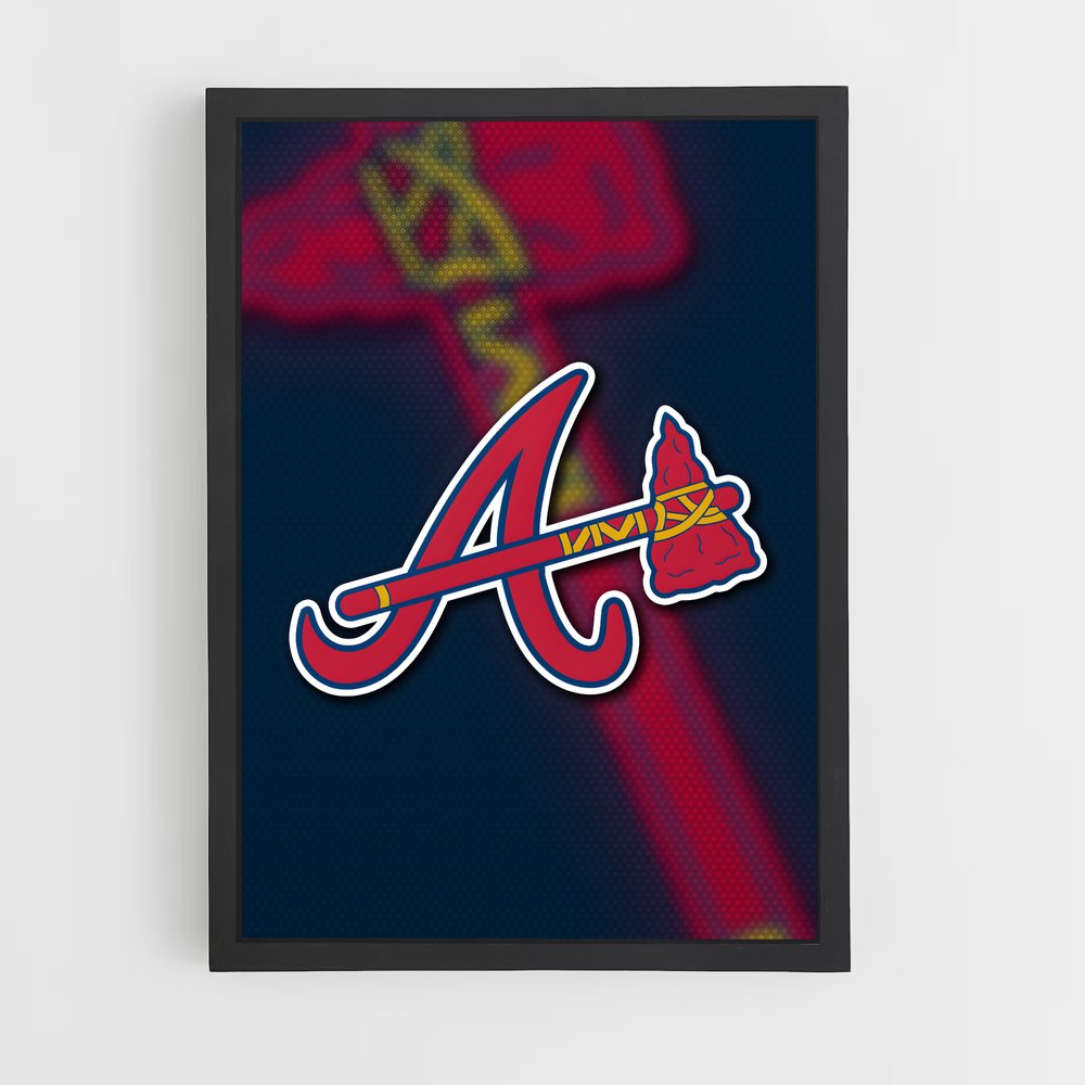 Poster Braves Nation – affiche Baseball (vue 2)